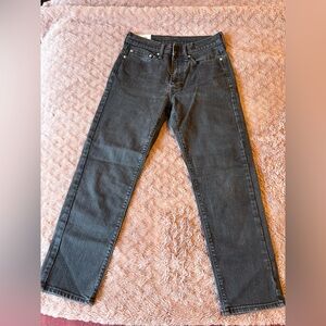 Size 28 Abercrombie & Fitch Charcoal Straight Jeans